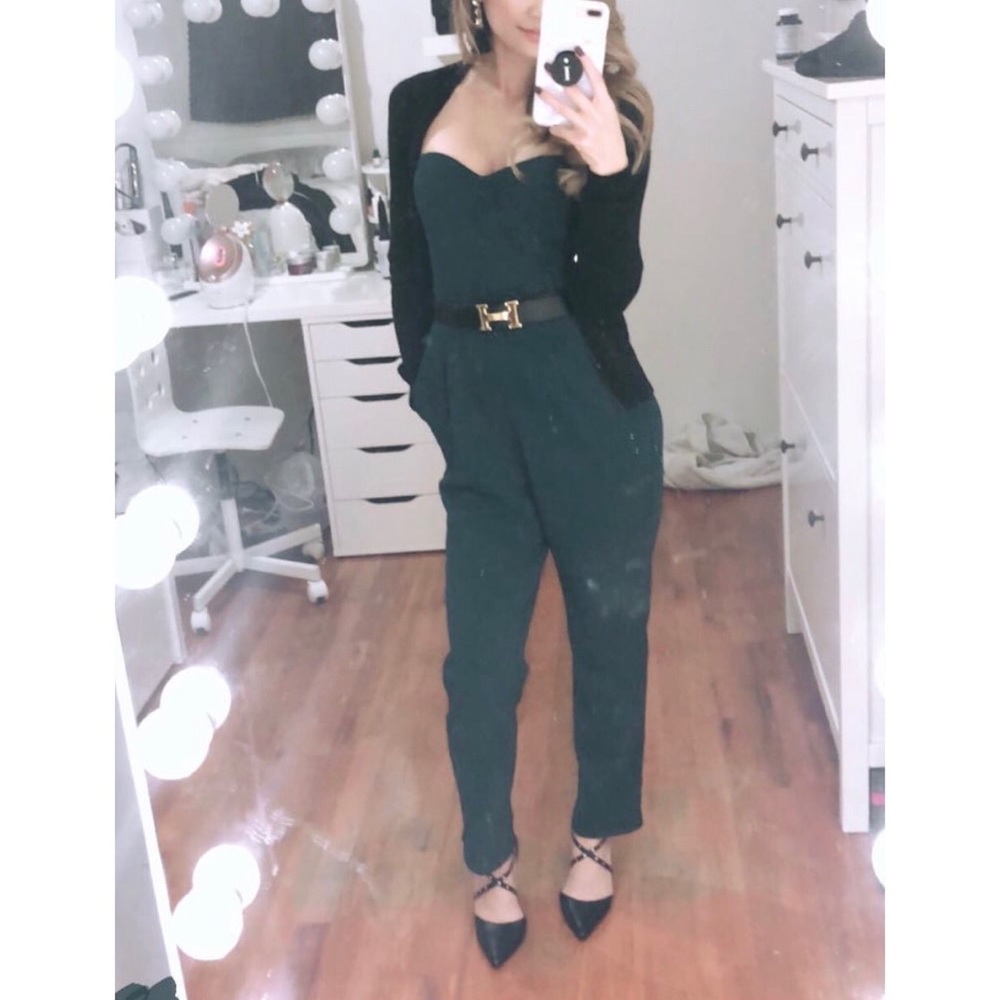 Green jumpsuit